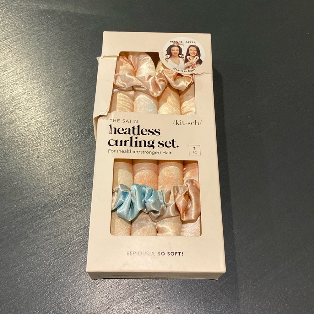 Kitsch Satin Heatless Curling Set - Sunset Tie Dye - NIB